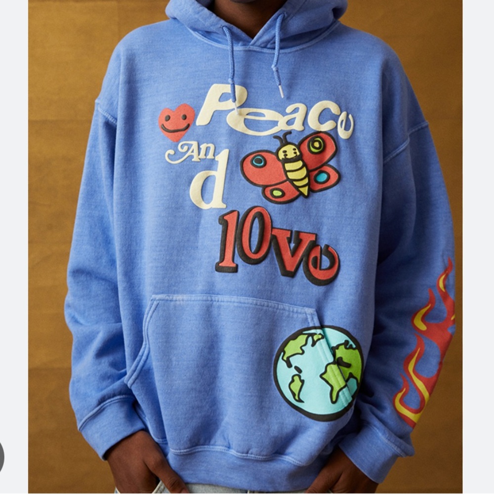 Pacsun vintage Peace and Love collection line Hoodie